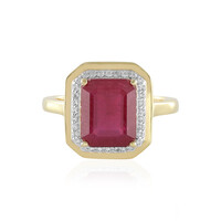 Anello in argento con Rubino del Madagascar