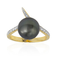 Anello in oro con Perla Tahitiana (TPC)