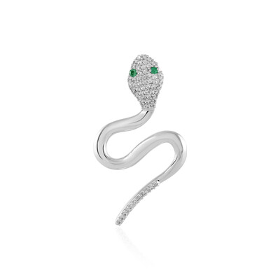 Ciondolo in argento con Smeraldo Colombiano (MONOSONO COLLECTION)
