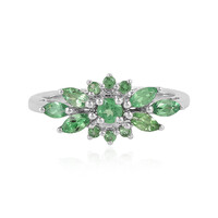 Anello in argento con Tsavorite della Tanzania