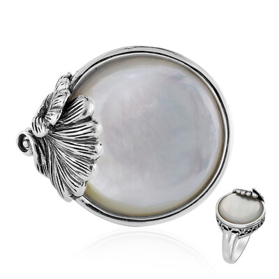 Anello in argento con Madreperla (Art of Nature)