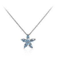 Collana in argento con Acquamarina Ofiki