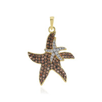 Ciondolo in argento con Zircone Cognac