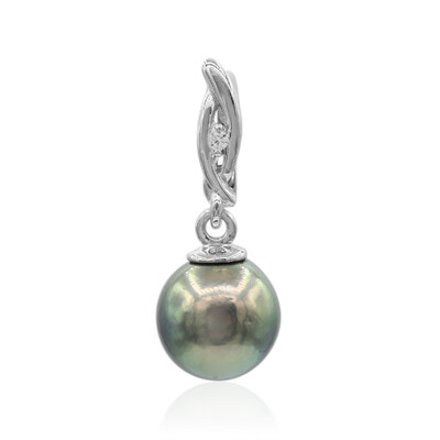Ciondolo in argento con Perla Tahitiana (TPC)