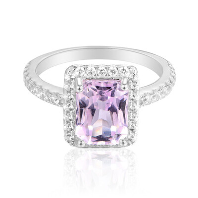 Anello in argento con Kunzite