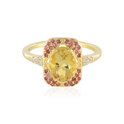Anello in argento con Berillo Giallo