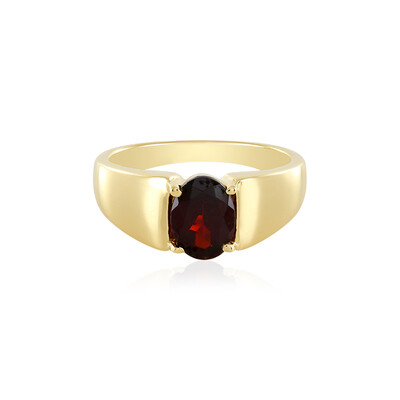 Anello in argento con Granato Mozambico