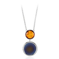 Collana in argento con Ambra Baltica