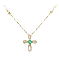 Collana in oro con Smeraldo Zambia AAA (CIRARI)