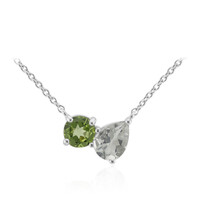 Collana in argento con Ametista Verde
