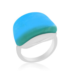 Anello in argento con Turchese Kingman (Anne Bever)
