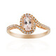 Anello in oro con Morganite AAA