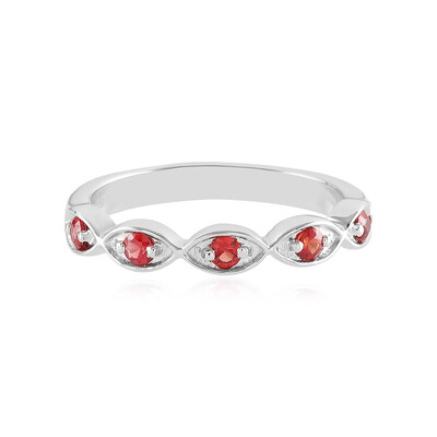 Anello in argento con Rubino Tanzania