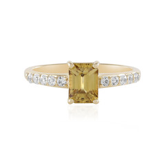 Anello in oro con Zircone Giallo