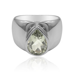 Anello in argento con Ametista Verde