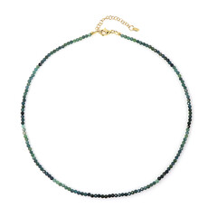 Collana in argento con Tormalina Verde Blu
