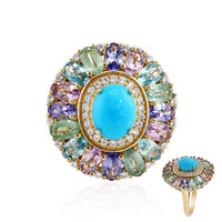 Anello in argento con Turchese Arizona