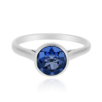 Anello in argento con Fluorite Cangiante