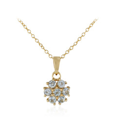 Collana in argento con Topazio Blu Cielo