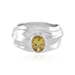 Anello in argento con Berillo Giallo (de Melo)