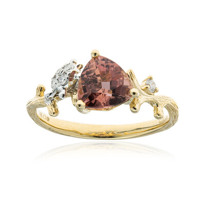 Anello in oro con Tormalina Neon del Congo (Smithsonian)