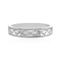 Anello in argento con Diamante I4 (J)