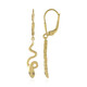 Orecchini in argento con Diamante Champagne I3
