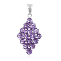 Ciondolo in argento con Ametista Rose de France