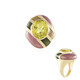 Anello in argento con Quarzo Limone (Adela Silber)