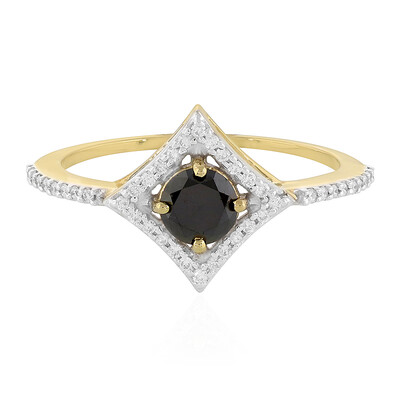 Anello in oro con Diamante Nero
