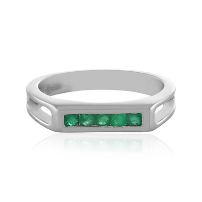 Anello in argento con Smeraldo Zambia