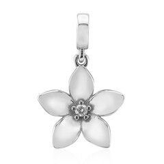 Charm in argento con Diamante SI1 (G)