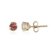Orecchini in oro con Tormalina Rosa Nigeriana (Adela Gold)