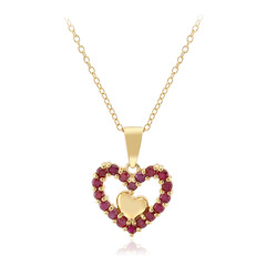 Collana in argento con Rubino