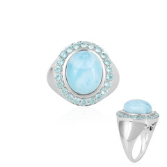Anello in oro con Larimar (KM by Juwelo)