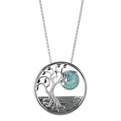 Collana in argento con Turchese (dagen)