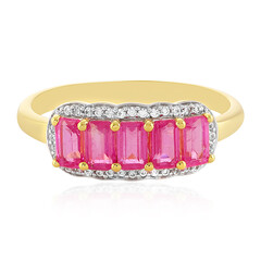 Anello in argento con Zaffiro Rosa del Madagascar