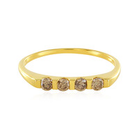 Anello in argento con Diamante Champagne I3