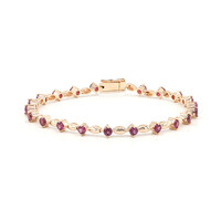 Bracciale in argento con Rodolite