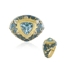 Anello in argento con Topazio Blu Cielo