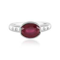 Anello in argento con Rubino del Madagascar