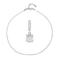 Parure in argento con Topazio Bianco