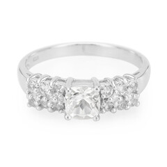 Anello in argento con Goshenite