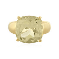 Anello in argento con Quarzo Limone