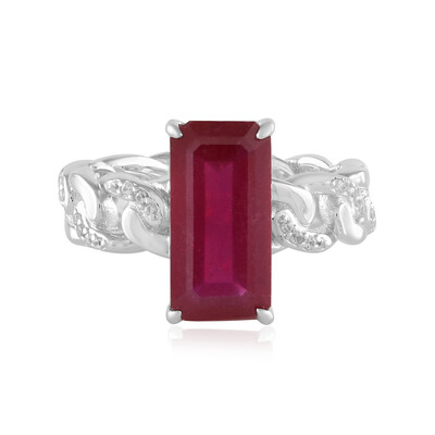 Anello in argento con Rubino del Madagascar (de Melo)