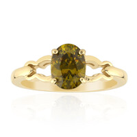 Anello in oro con Sfalerite Bulgara