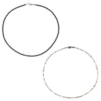 Collana in argento con Spinello Nero