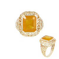 Anello in oro con Zaffiro Giallo del Madagascar (Ornaments by de Melo)