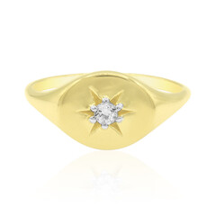 Anello in argento con Topazio Bianco