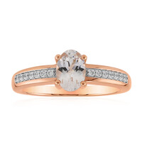 Anello in oro con Danburite Rosa del Messico